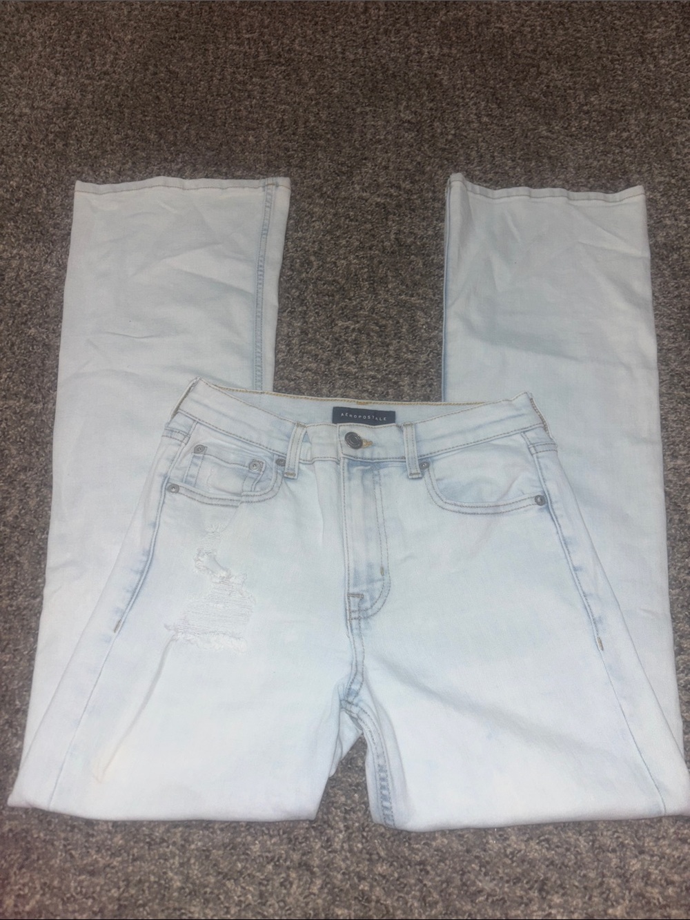 Aeropostale Light Blue High Rise Flare Women's Jeans
